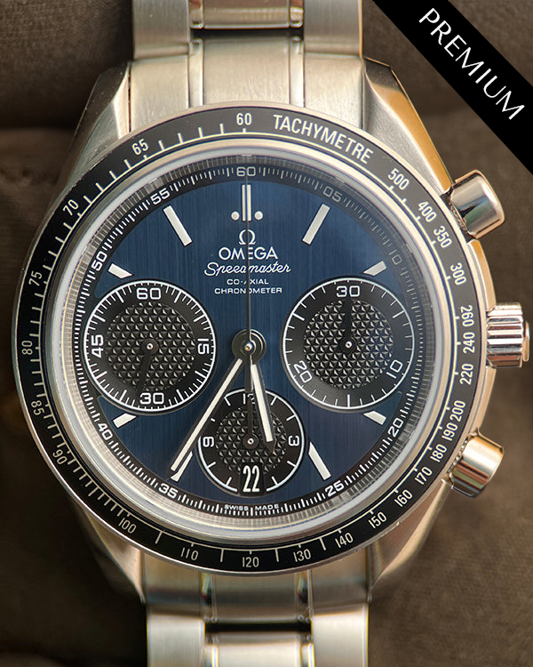 2022 Omega Speedmaster Racing 40MM Blue Dial Steel Bracelet (326.30.40.50.03.001)