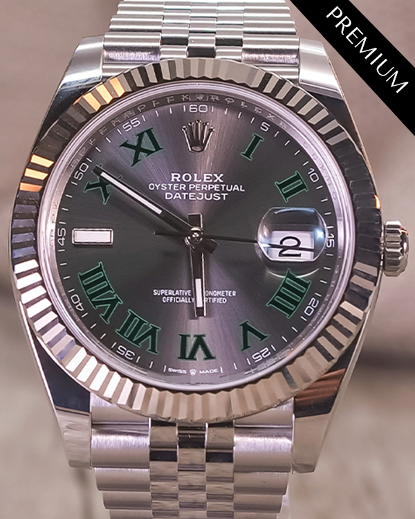 2023 Rolex Datejust "Wimbledon" 41MM Slate Dial Jubilee Bracelet (126334)