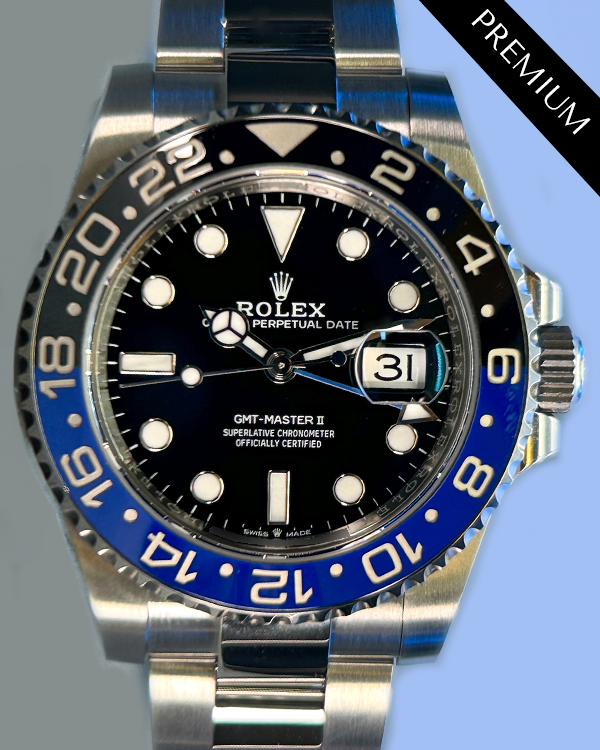 2023 Rolex GMT-Master II "Batman" 40MM Black Dial Oyster Bracelet (126710BLNR)