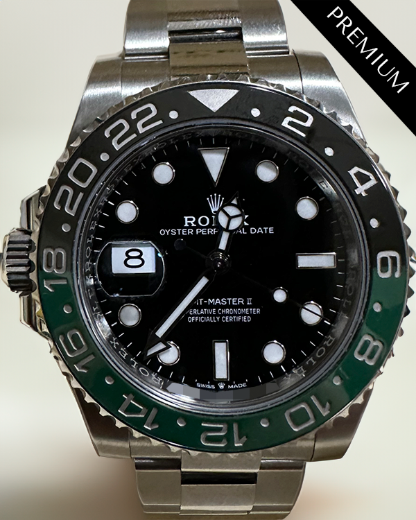 No Reserve - 2024 Rolex GMT-Master II "Sprite" 40MM Black Dial Oyster Bracelet (126720VTNR)