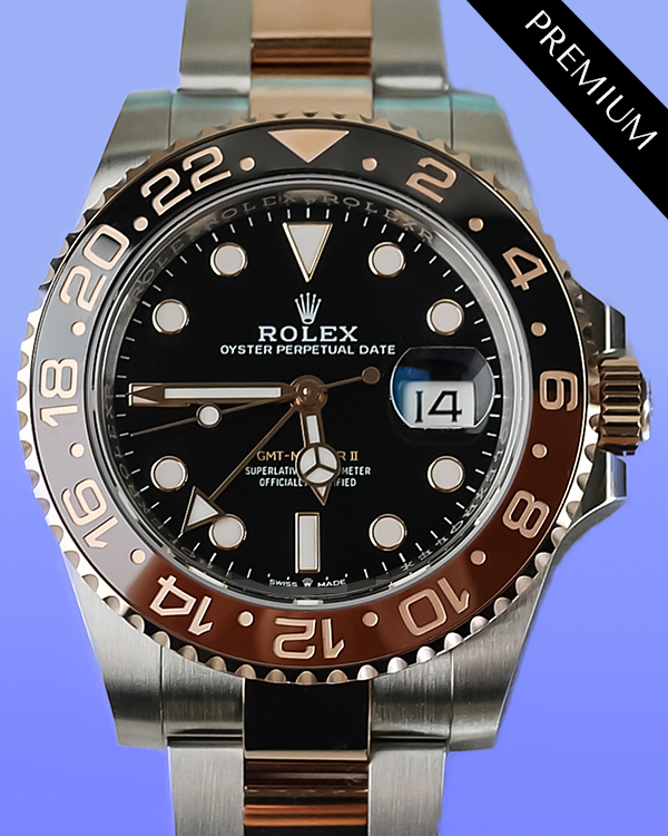 2024 Rolex GMT-Master II "Rootbeer" 40MM Black Dial Two-Tone Oyster Bracelet (126711CHNR)