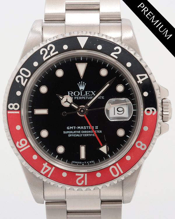 1991 (N Serial) Rolex GMT-Master II "Coke" 40MM Black Dial Oyster Bracelet (16710)