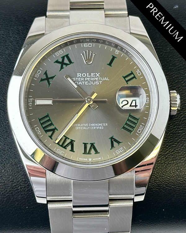 2023 Rolex Datejust "Wimbledon" 41MM Slate Dial Oyster Bracelet (126300)