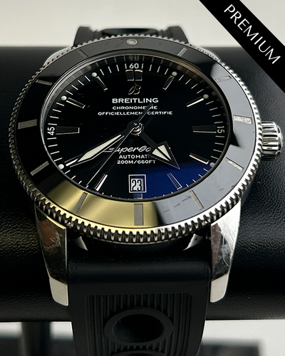 No Reserve - Breitling Superocean Heritage II 46MM Black Dial Rubber Strap (AB2020)