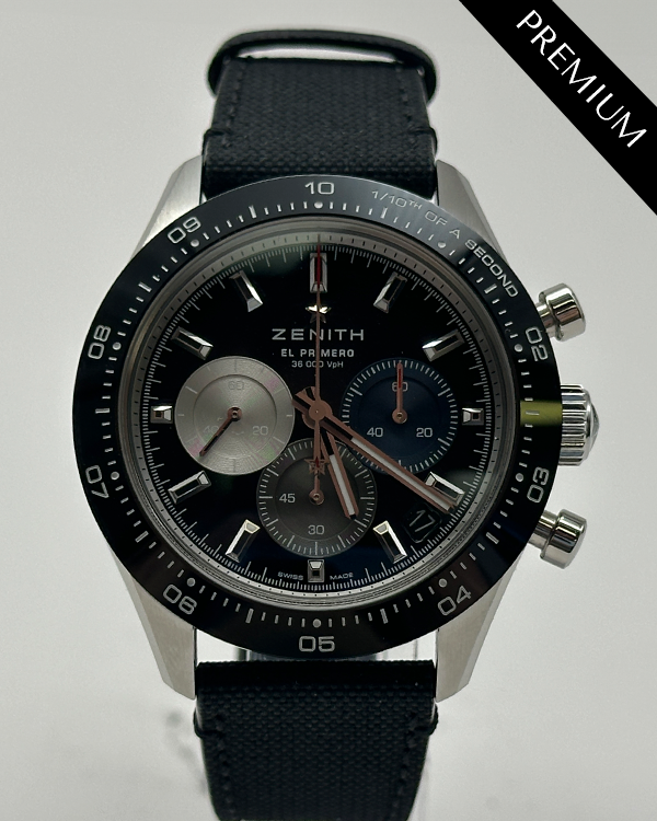 2023 Zenith Chronomaster Sport 41MM Black Dial Textile Strap (03.3100.3600/21.C822)