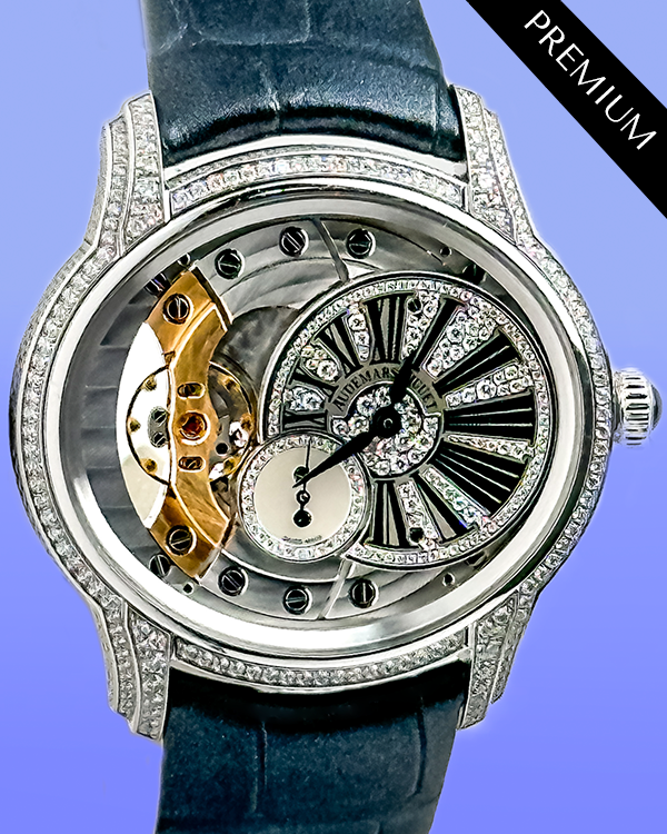 2016 Audemars Piguet Millenary 39.5MM Skeleton Dial Leather Strap (77248BC.ZZ.A111CR.01)