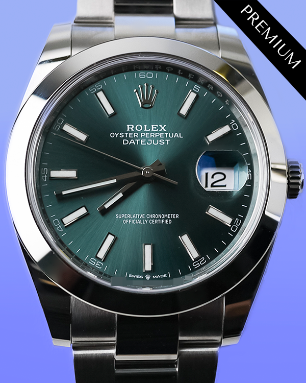 2024 Rolex Datejust 41MM Green Dial Oyster Bracelet (126300)