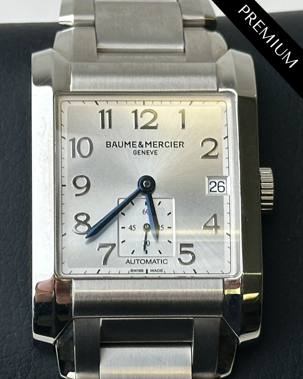 No Reserve - 2012 Baume & Mercier Hampton 32MM Silver Dial Steel Bracelet (MOA10047)