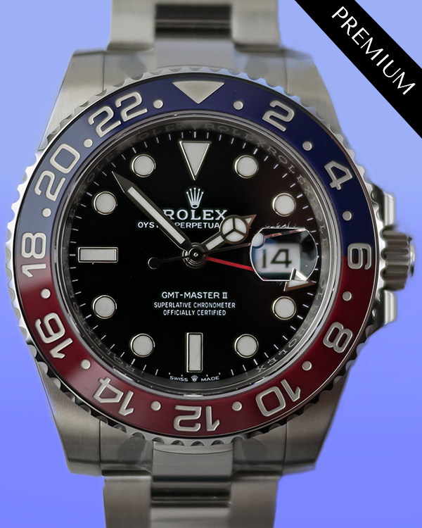 2024 Rolex GMT-Master II "Pepsi" 40MM Black Dial Oyster Bracelet (126710BLRO)