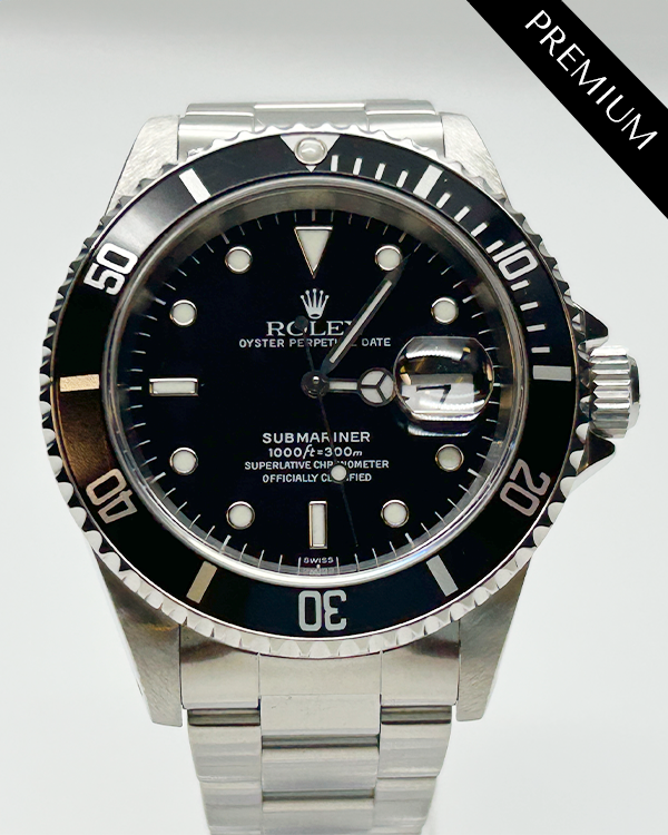 1998 (U Serial) Rolex Submariner Date 40MM Black Dial Oyster Bracelet (16610)