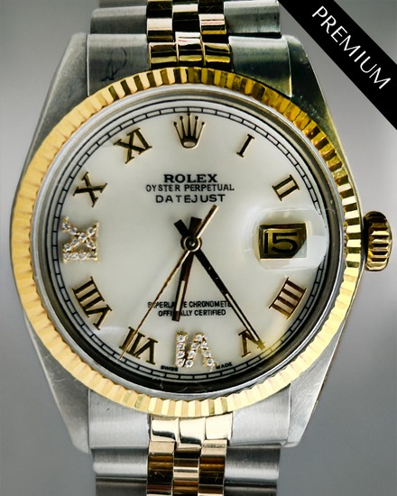 Rolex Datejust 36MM Aftermarket Mother of Pearl Dial Two-Tone Jubilee Bracelet (1601)
