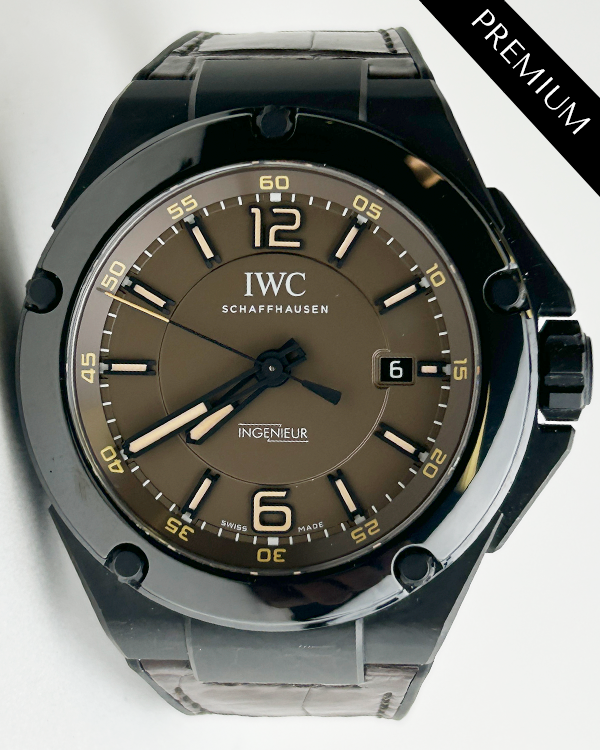 IWC Schaffhausen Ingenieur AMG 46MM Brown Dial Leather/Rubber Strap (IW322504)