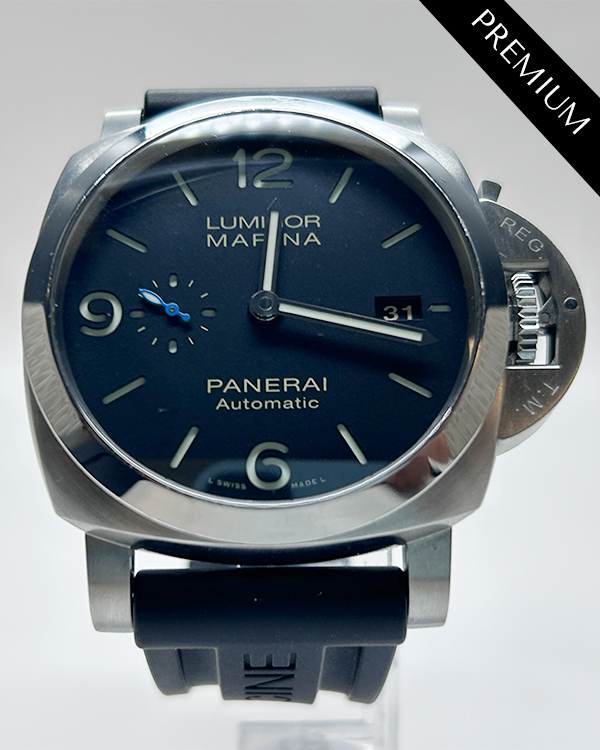 2022 Panerai Luminor Marina 1950 3 Days 44MM Black Dial Rubber Strap (PAM01312)