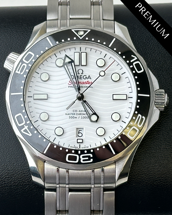 Omega Seamaster Diver 300M 42MM White Dial Steel Bracelet (210.30.42.20.04.001)