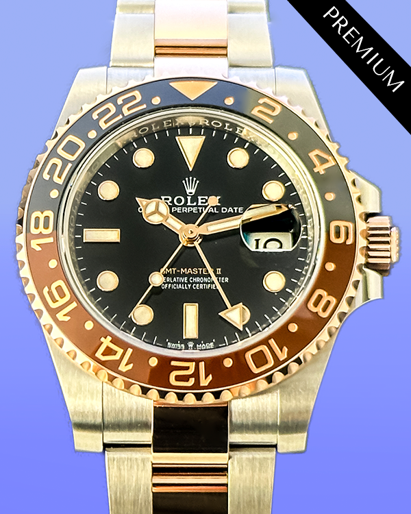 2024 Rolex GMT-Master II "Root Beer" 40MM Black Dial Two-Tone Oyster Bracelet (126711CHNR)