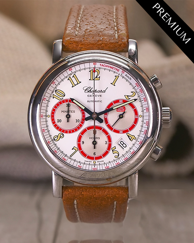 Chopard Mille Miglia 39MM White Dial Leather Strap (8316)