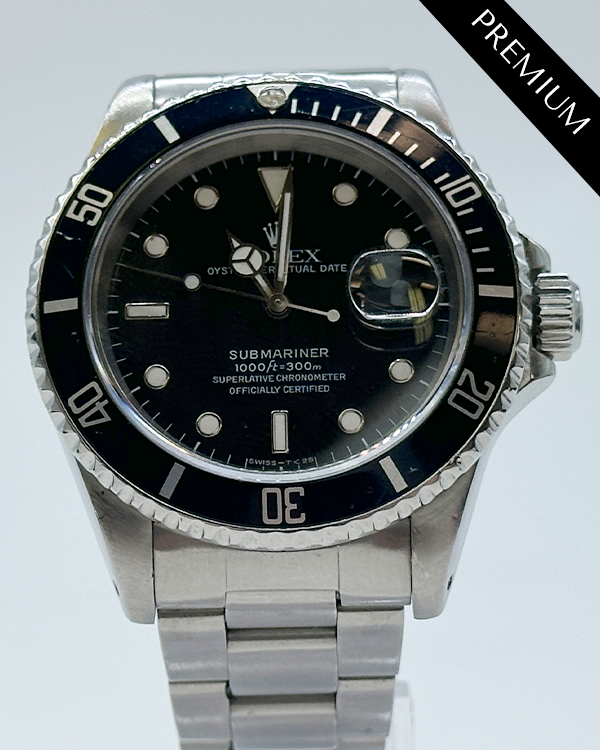 Rolex Submariner Date 40MM Black Dial Oyster Bracelet (16610)