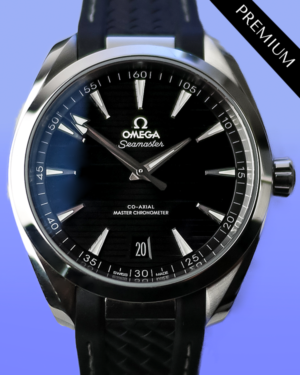 No Reserve - 2024 Omega Seamaster Aqua Terra 41MM Black Dial Rubber Strap (220.12.41.21.01.001)