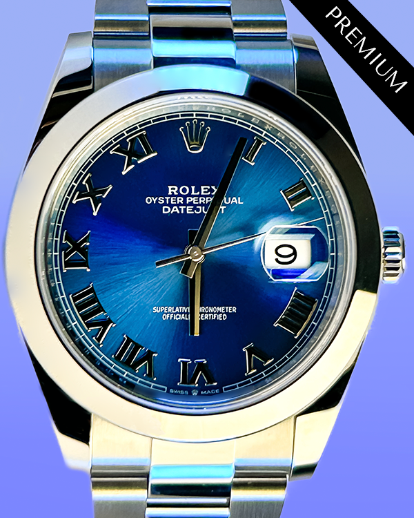 2024 Rolex Datejust 41MM Bright Blue Dial Oyster Bracelet (126300)