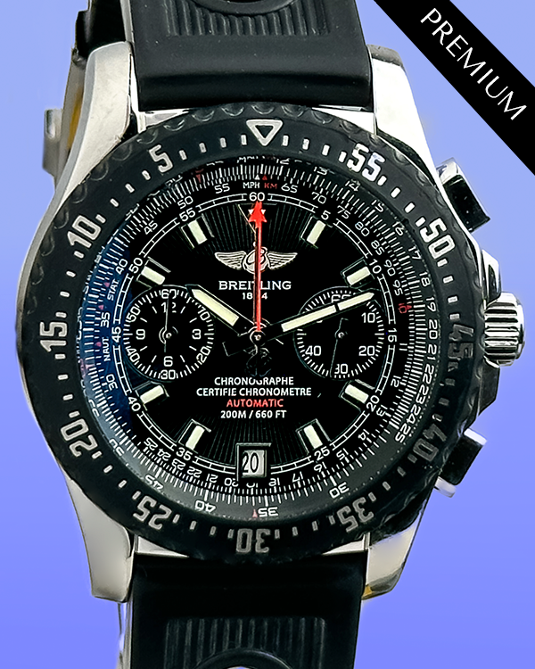 Breitling Skyracer Special Edition 43MM Black Dial Rubber Strap (A27364)