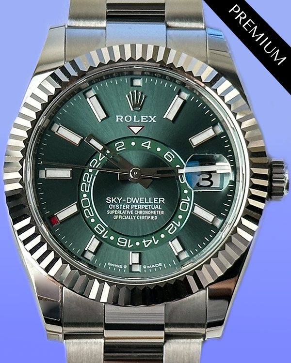 2024 Rolex Sky-Dweller 42MM Mint Green Dial Oyster Bracelet (336934)