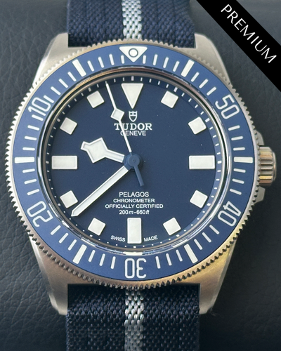 No Reserve - 2024 Tudor Pelagos FXD 42MM Blue Dial Textile Strap (25707B/24)