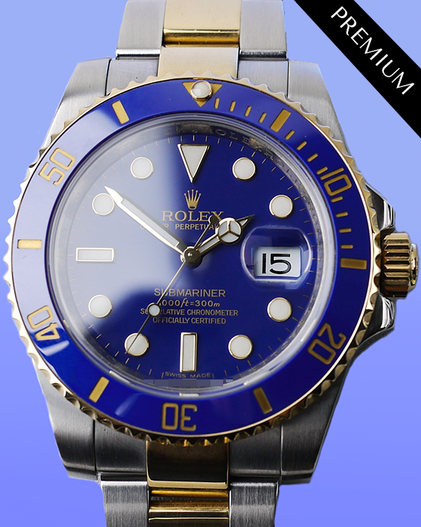 2012 Rolex Submariner Date "Bluesy" 40MM Blue Dial Two-Tone Oyster Bracelet (116613)