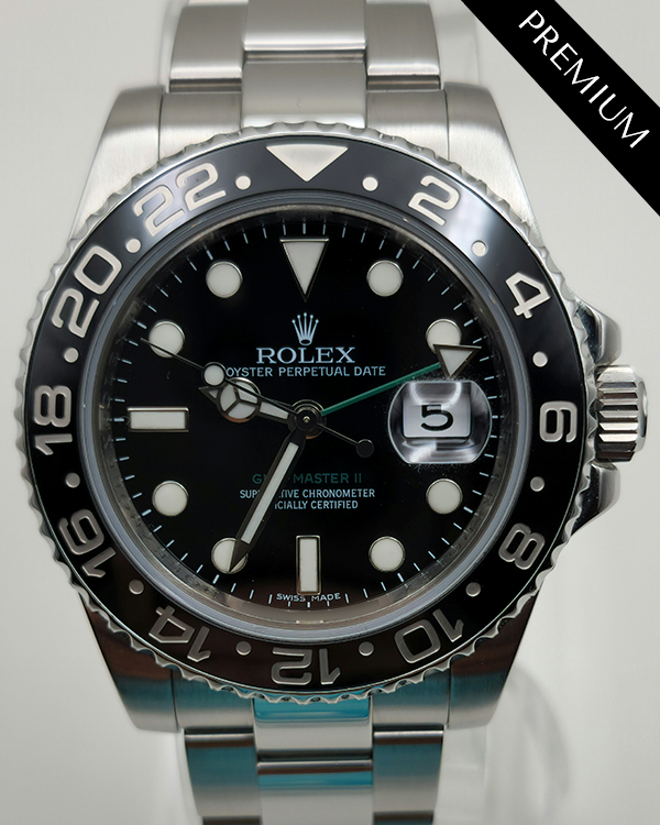 Rolex GMT-Master II 40MM Black Dial Oyster Bracelet (116710)