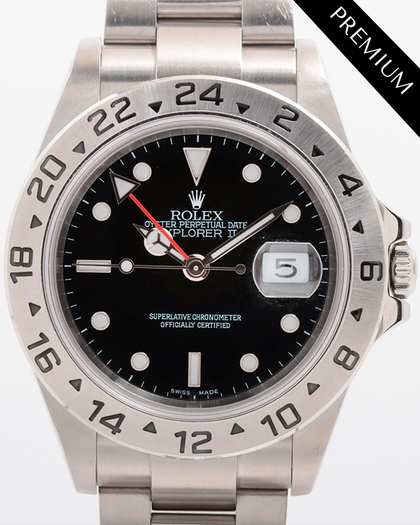 2005 (D Serial) Rolex Explorer II 40MM Black Dial Oyster Bracelet (16570)