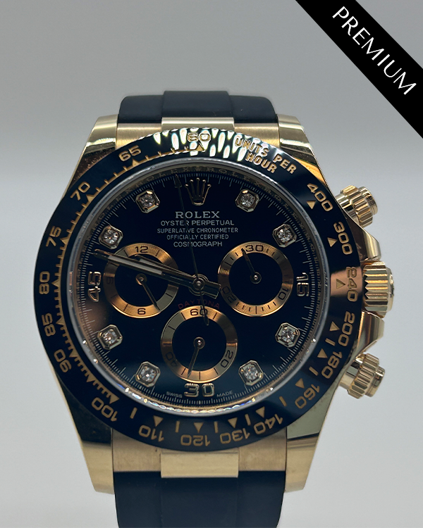 2022 Rolex Cosmograph Daytona 40MM Black Dial Oysterflex Strap (116518LN)