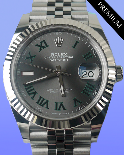 2024 Rolex Datejust "Wimbledon" 41MM Slate Dial Jubilee Bracelet (126334)