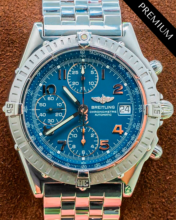 Breitling Chronomat 39MM Blue Dial Steel Bracelet (A13352)