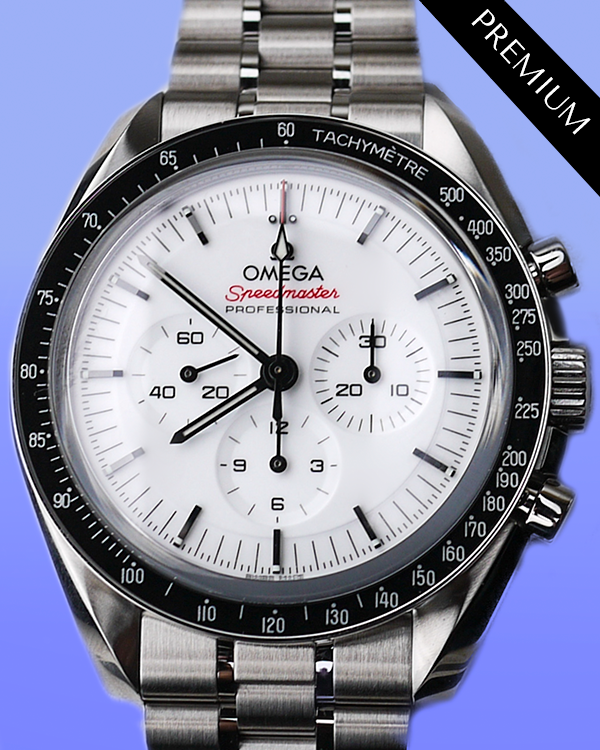 2024 Omega Speedmaster Professional Moonwatch 42MM White Dial Steel Bracelet (310.30.42.50.04.001)