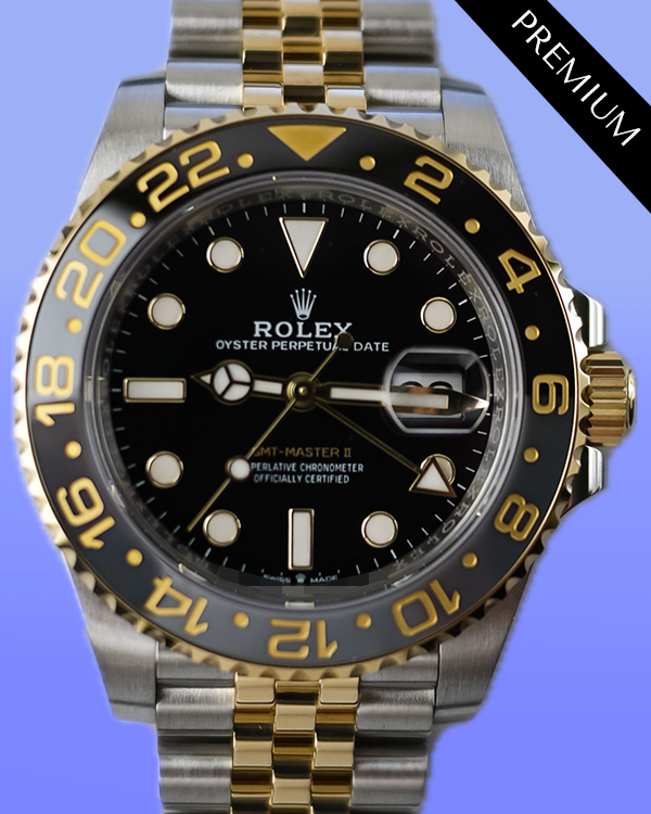 2024 Rolex GMT-Master II 40MM Black Dial Two-Tone Jubilee Bracelet (126713GRNR)