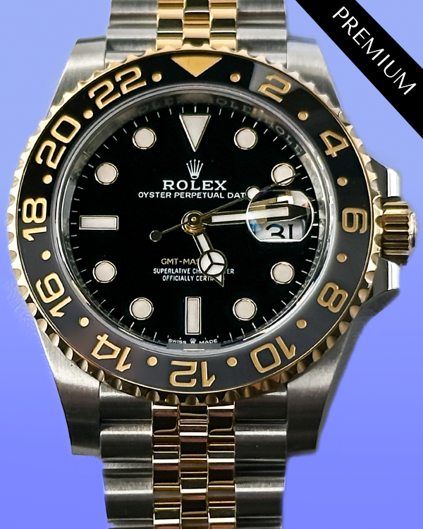 2024 Rolex GMT-Master II 40MM Black Dial Two-Tone Jubilee Bracelet (126713GRNR)