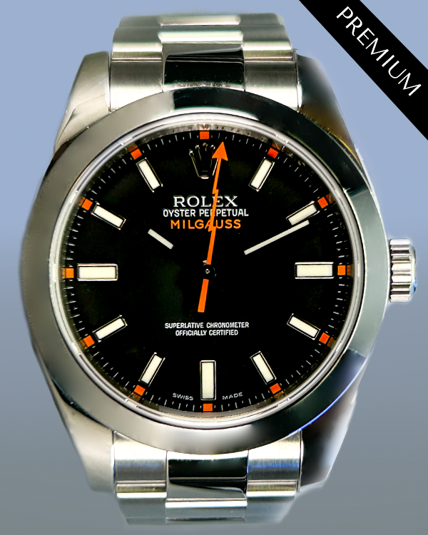 2009 Rolex Milgauss 40MM Black Dial Oyster Bracelet (116400)