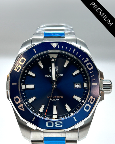 TAG Heuer Aquaracer 300M 41MM Quartz Blue Dial Steel Bracelet (WAY111C.BA0928)