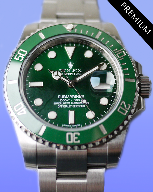 2011 Rolex Submariner Date “Hulk” 40MM Green Dial Oyster Bracelet (116610LV)