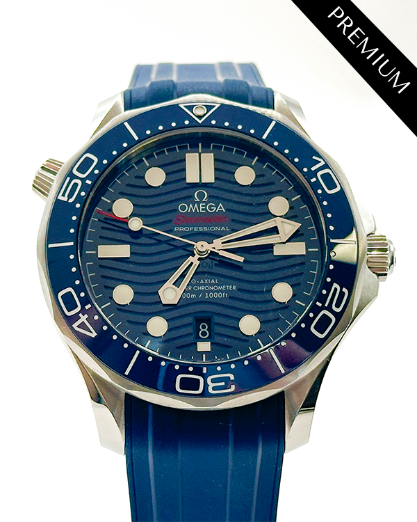 Omega Seamaster Diver 300M 42MM Blue Dial Rubber Strap (210.32.42.20.03.001)