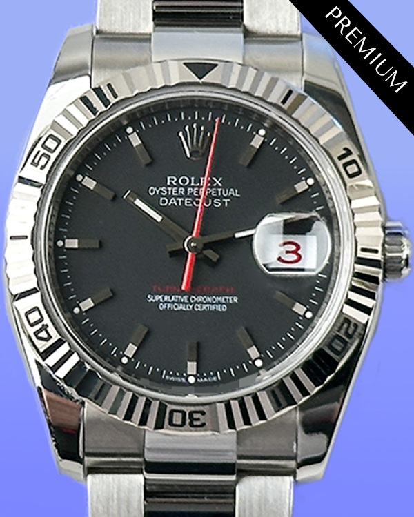 2006 Rolex Datejust Turn-O-Graph 36MM Grey Dial Oyster Bracelet (116264)