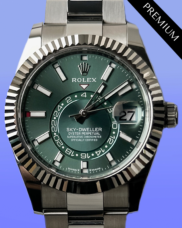 2024 Rolex Sky-Dweller 42MM Green Dial Oyster Bracelet (336934)