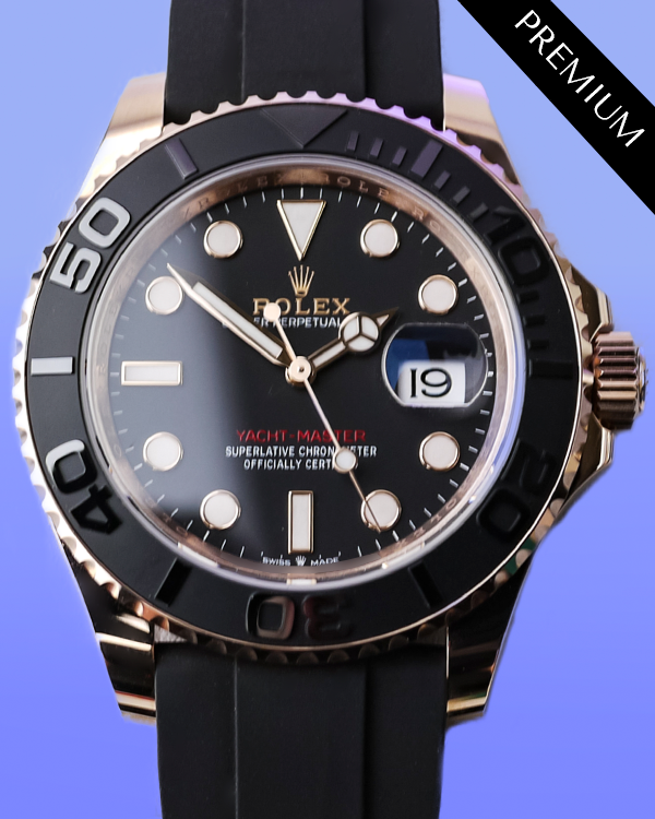 2024 Rolex Yacht-Master 40MM Black Dial Oysterflex Strap (126655)