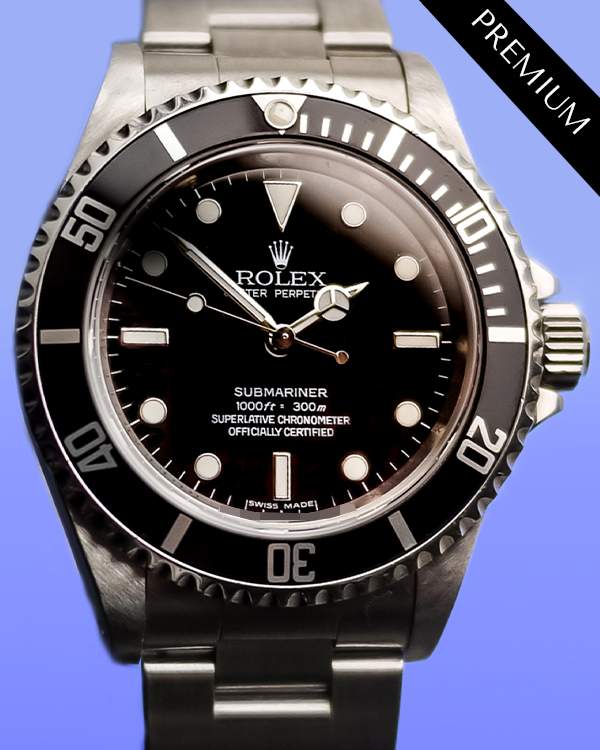 2009 (V Serial) Rolex Submariner No-Date 40MM Black Dial Oyster Bracelet (14060)