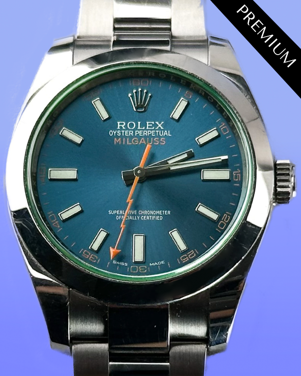 2014 Rolex Milgauss 40MM Blue Dial Oyster Bracelet (116400GV)