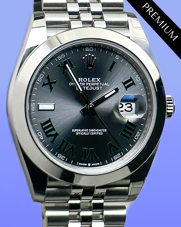 2024 Rolex Datejust "Wimbledon" 41MM Slate Dial Jubilee Bracelet (126300)