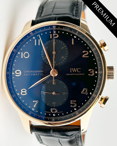 2024 IWC Schaffhausen Portugieser 41MM Black Dial Leather Strap (IW371625)