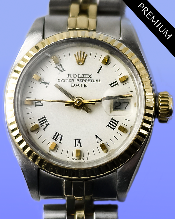 No Reserve - Rolex Lady-Datejust 26MM White Dial Two-Tone Jubilee Bracelet (6917)