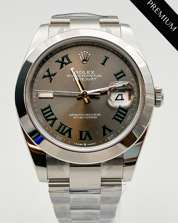 2023 Rolex Datejust 41 Wimbledon Oystersteel Slate Dial (126300)