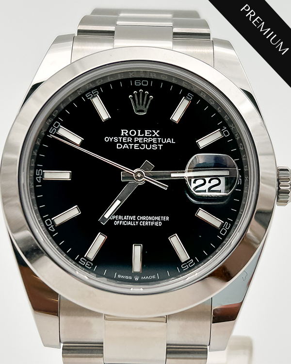 2023 Rolex Datejust 41 Oystersteel Black Dial (126300)