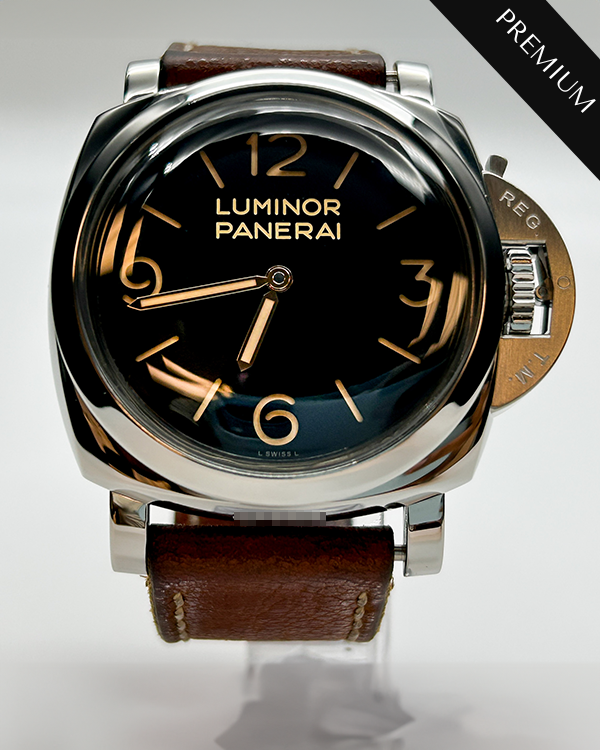 Panerai Luminor 1950 3 Days 47MM Steel Strap Black Dial (PAM00372)